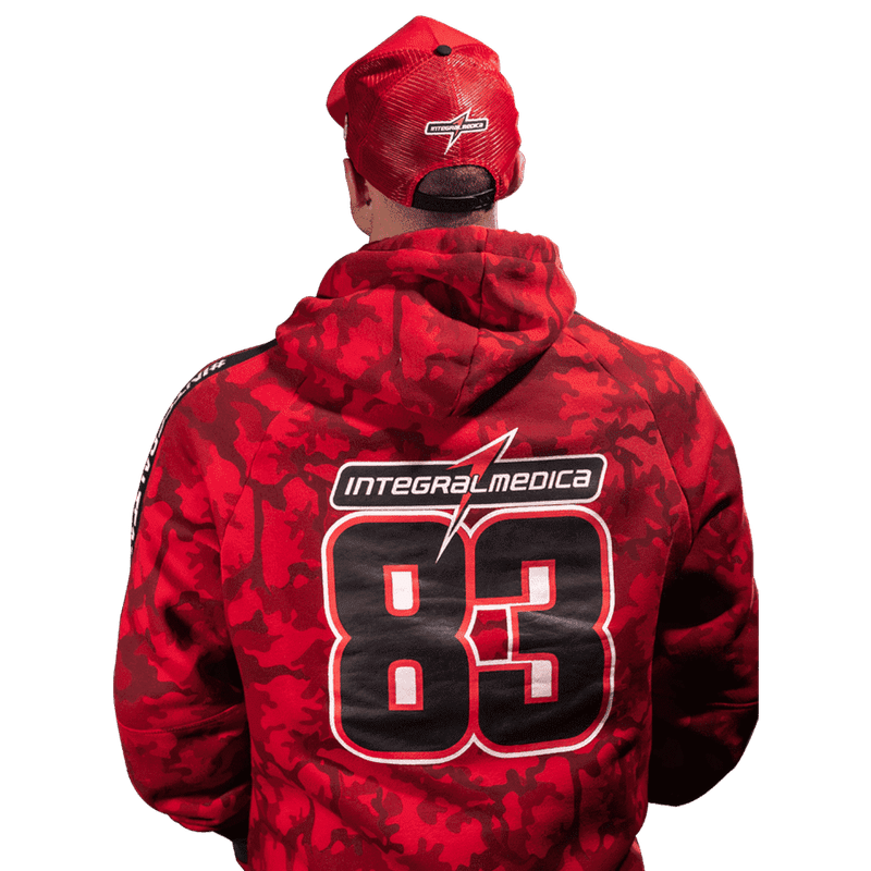 Integralmédica - Hoodie Red Camouflage Tam G