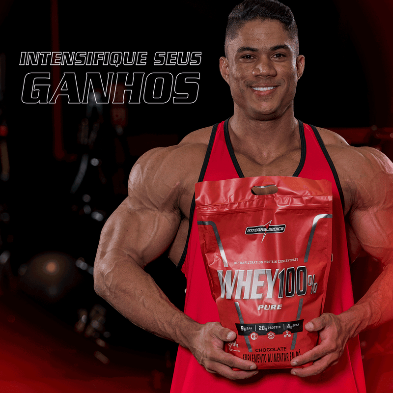 Integralmédica - Whey Protein Concentrado Pouch 1,8kg - Morango