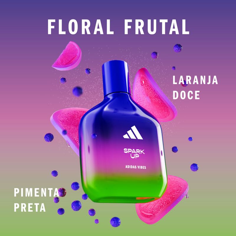 Adidas - Kit Perfume Vibes Spark Up Unissex - Eau de Parfum 100ml + Gel de Banho 100ml
