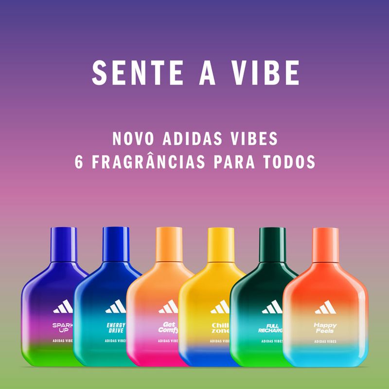 Adidas - Kit Perfume Vibes Spark Up Unissex - Eau de Parfum 100ml + Gel de Banho 100ml