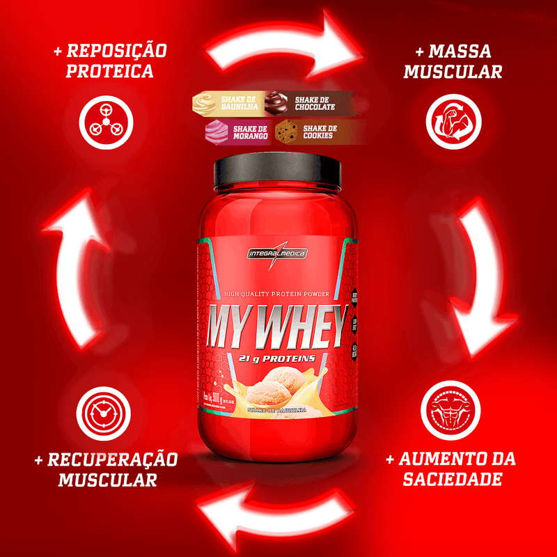 My Whey – High Quality Protein Powder – 900g – Shake de Baunilha