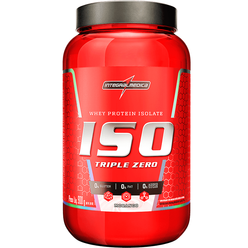 Whey Protein Isolado - Integralmédica - 900g Morango