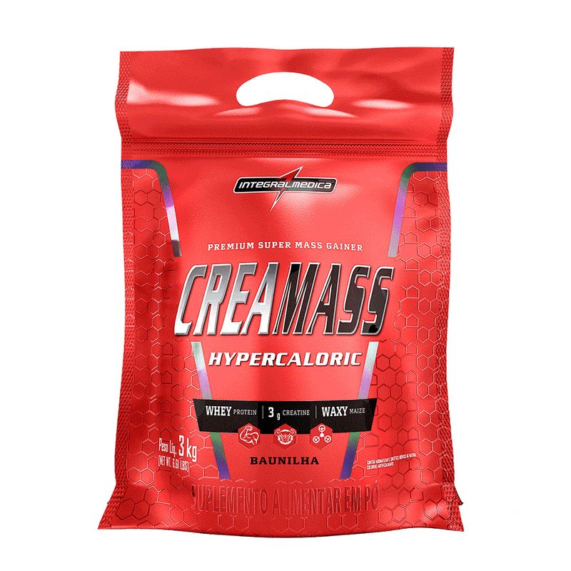 Creamass Hipercalórico com Creatina - Baunilha - 3Kg