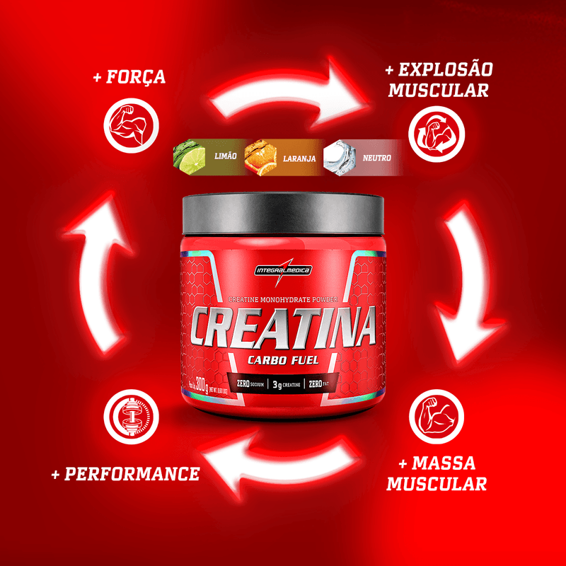 Creatina com Carboidrato - 300g Neutro
