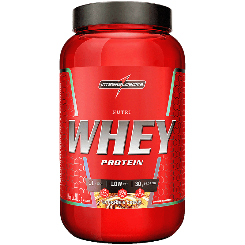 Nutri Whey Protein - Integralmédica - Cookies - Pote 900g