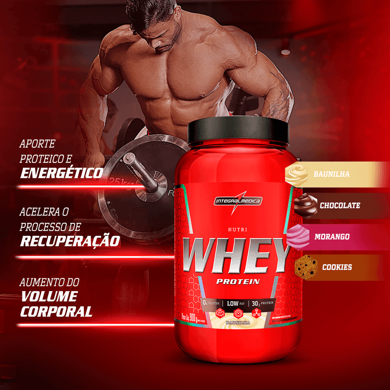 Nutri Whey Protein - Integralmédica - Cookies - Pote 900g