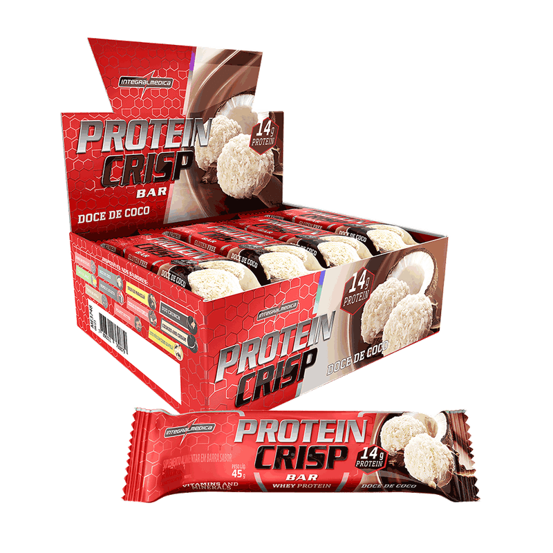 Protein Crisp Bar - Integralmédica - 12 Un - Doce Coco