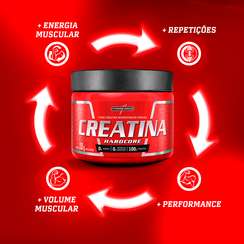 Creatina 100% Pura Hardcore - 150g