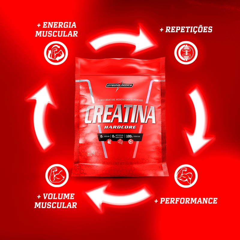 Creatina 100% Pura Pouch - Integralmédica - 1Kg