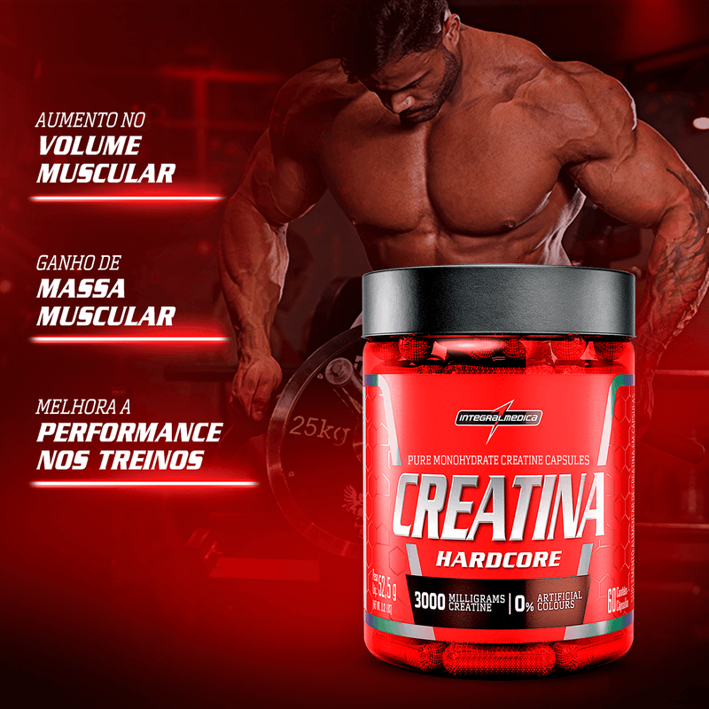 Creatina 100% Pura - Integralmédica - 60 Cápsulas