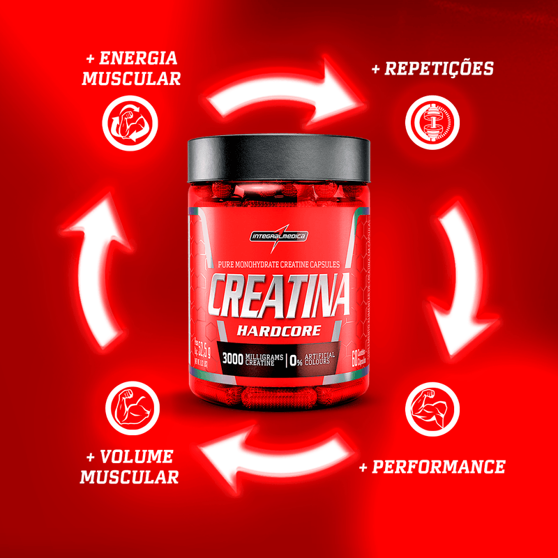 Creatina 100% Pura - Integralmédica - 60 Cápsulas