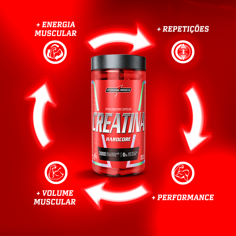 Creatina 100% Pura - Integralmédica - 120 Cápsulas