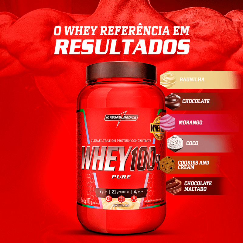 Whey Protein Concentrado - Integralmédica - 900g - Chocolate