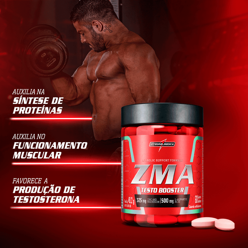 ZMA Testo Booster Support - Integralmédica - 60 Cápsulas