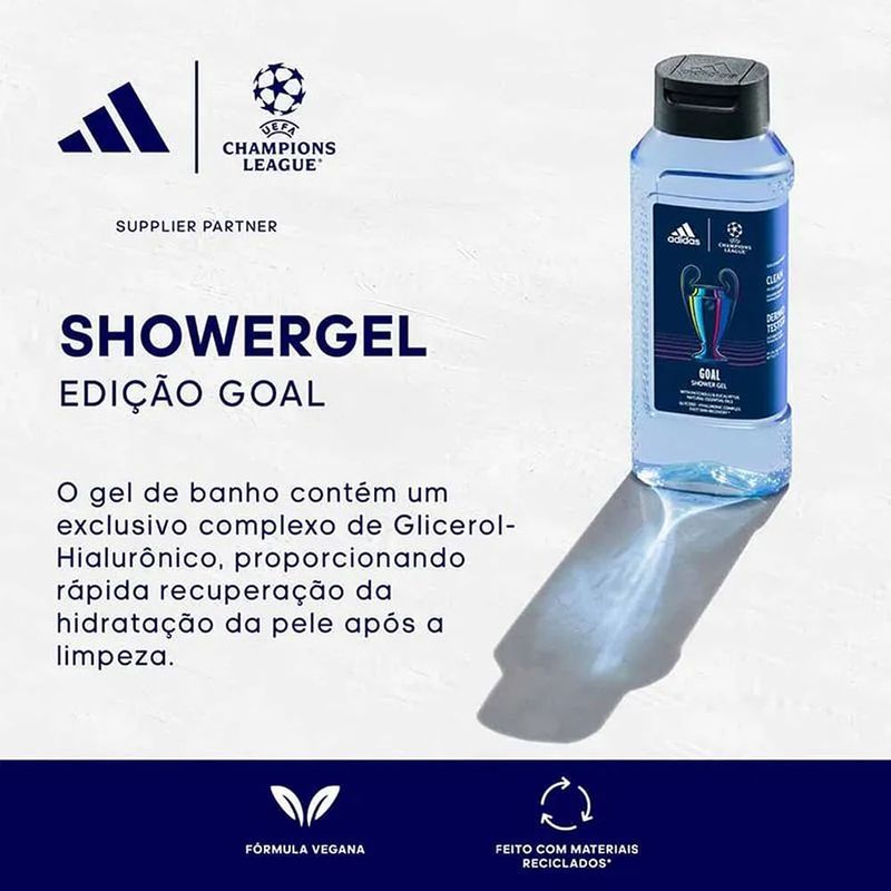 Kit Uefa Goal Masculino Eau de Toilette 50ml + Shower Gel 250ml - Adidas