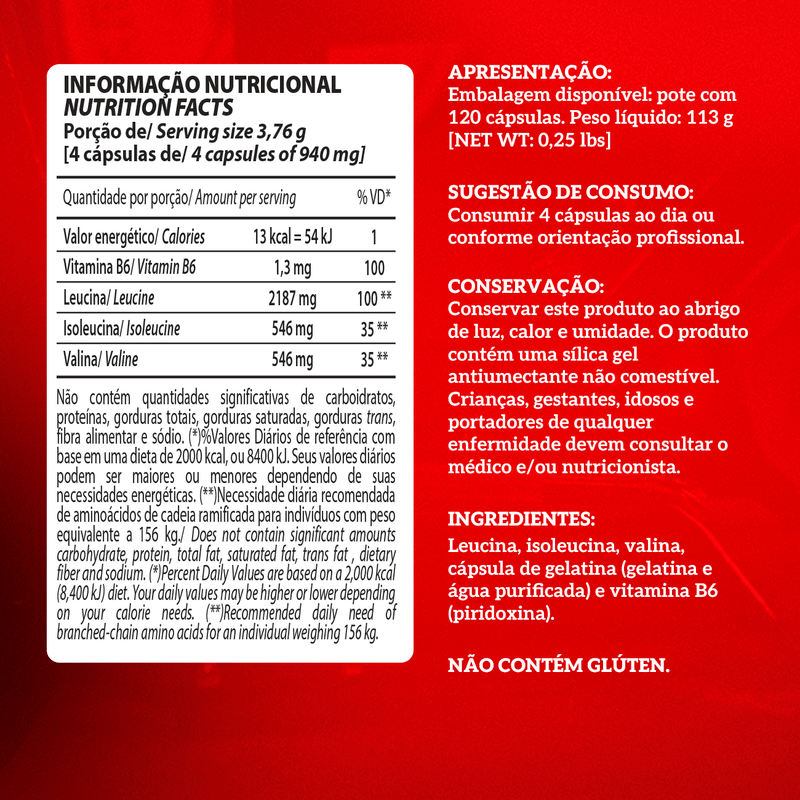 BCAA Top - Integralmédica - 120 Caps