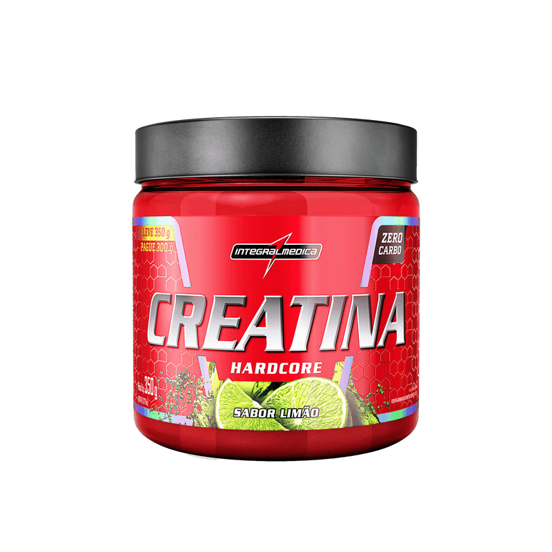 Creatina Hardcore com Sabor - 350g - Limão