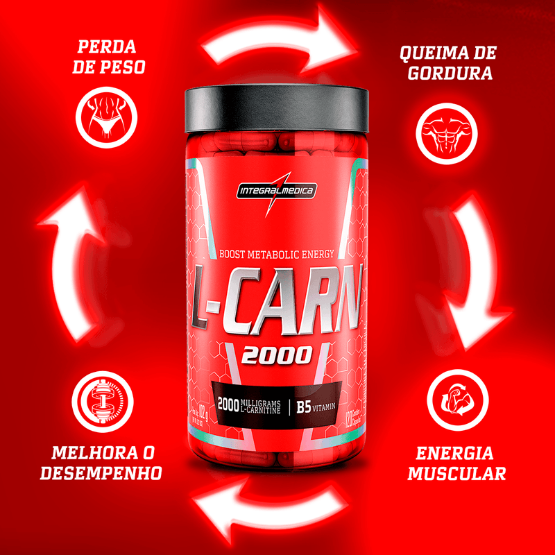 L-Carn 2000 - Integralmédica - 120 Caps