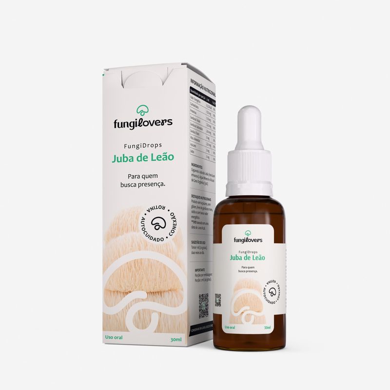 Extrato Juba de Leão - Hericium Erinaceus Lion's Mane - 30ml
