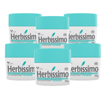 Kit Desodorante Creme Antitranspirante Neutro Herbíssimo - 55g - 6 Unidades