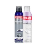 Kit Desodorante Aerossol Antitranspirante Herbíssimo Dark Silver e Care Lavanda - 250ml