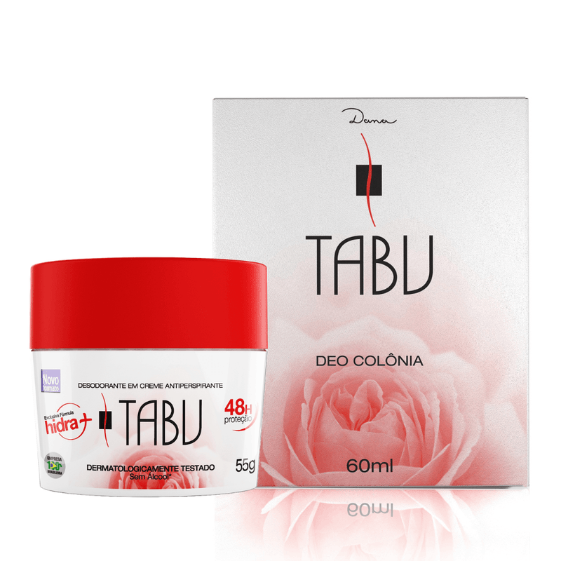 Kit Deo Colônia - 60ml + Desodorante Creme Antitranspirante Tabu - 55g