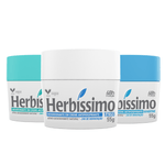 Kit Desodorante Creme Antitranspirante Neutro, Talco e Sensitive Herbíssimo - 55g - 3 Unidades