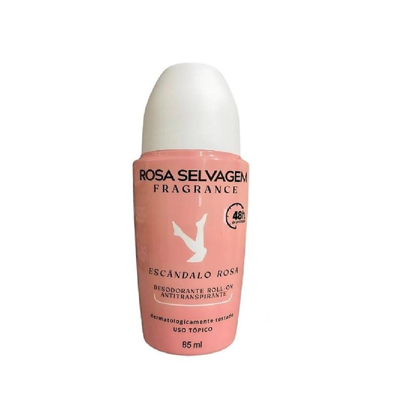 Kit 4 Desodorante Roll-On Escândalo - Rosa Selvagem - 85ml