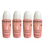 Kit 4 Desodorante Roll-On Escândalo - Rosa Selvagem - 85ml