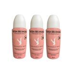 Kit 3 Desodorante Roll-On Escândalo - Rosa Selvagem - 85ml