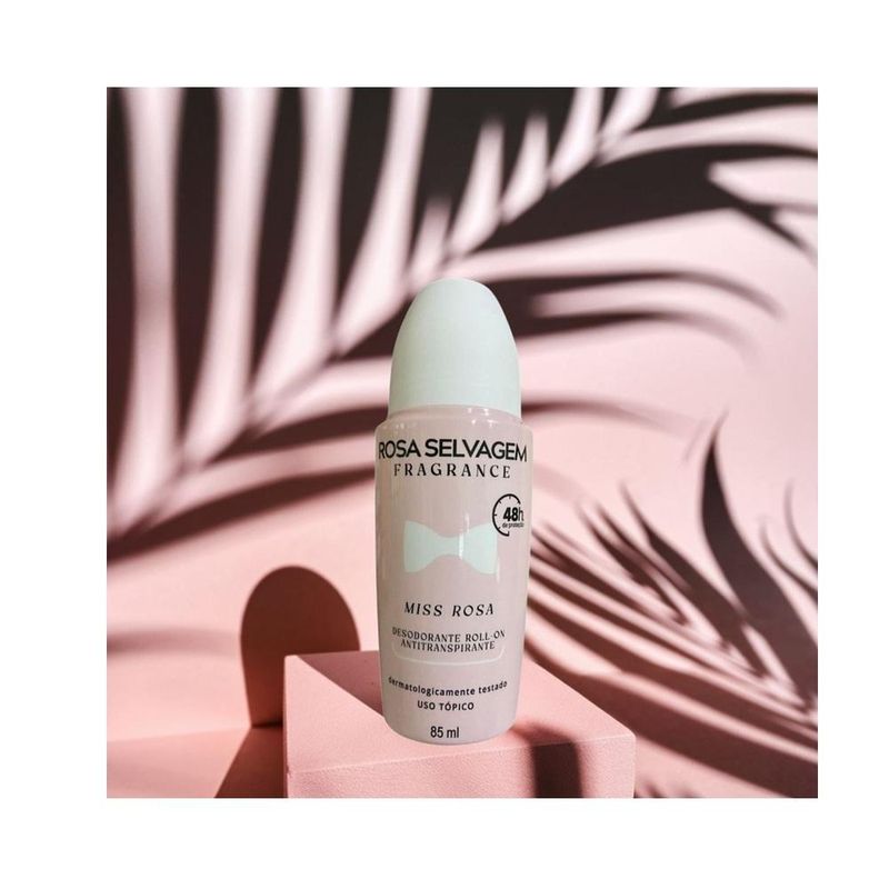 Kit 2 Desodorante Roll-On Miss - Rosa Selvagem - 85ml