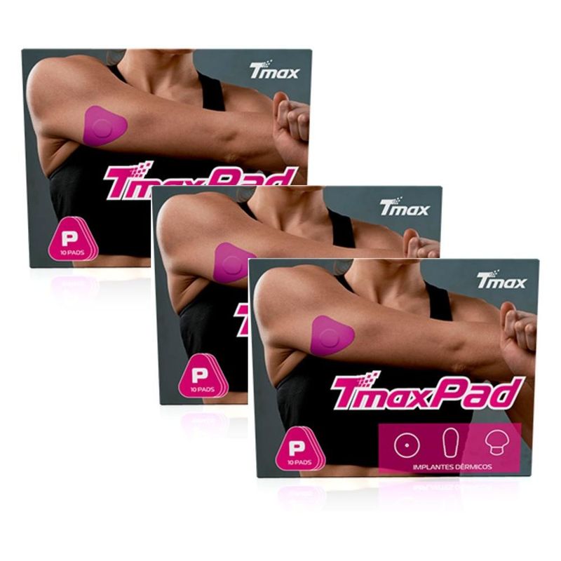 Kit 3 Bandagem Pad Autoadesiva Rosa - Caixa 10 Unidades - Tmax