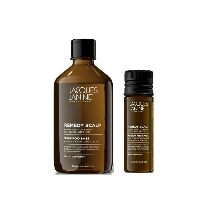 Kit Remedy Scalp Shampoo + Aditivo Anti Caspa - Jacques Janine