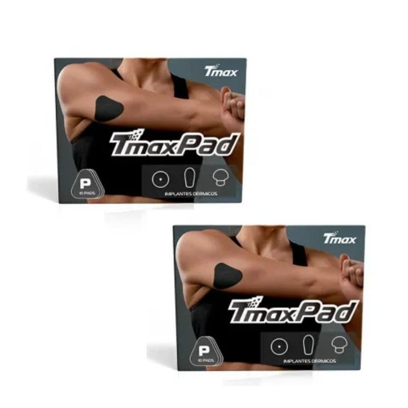 Kit 2 Bandagem Pad Autoadesiva Preta - Caixa 10 Unidades - Tmax