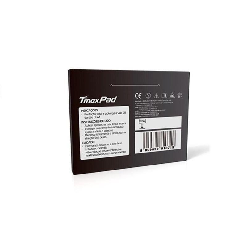 Kit 3 Bandagem Pad Autoadesiva Preta - Caixa 10 Unidades - Tmax