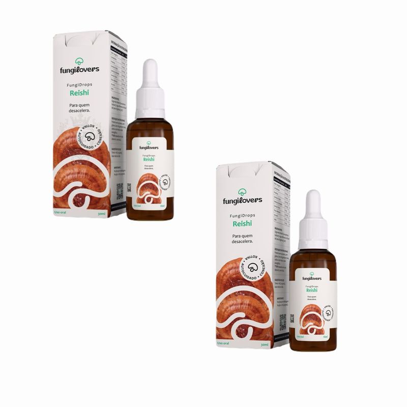 Kit 2 Extrato Reishi - Ganoderma Lucidum - 30ml - Fungilovers