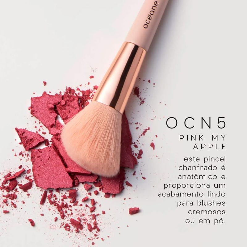 Kit Océane Mini Brush - 5 Pincéis Coral