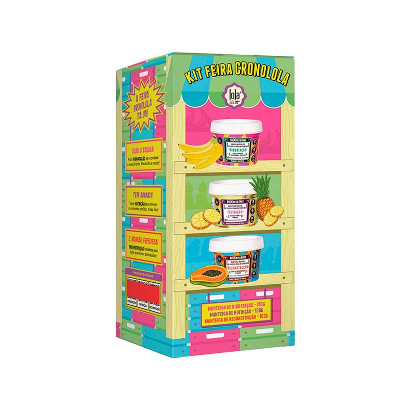 Lola - Kit Feira Cronolola From Rio Máscaras Banana 100g + Abacaxi 100g + Mamão 100g