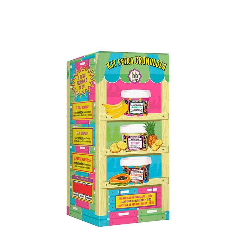 Lola - Kit Feira Cronolola From Rio Máscaras Banana 100g + Abacaxi 100g + Mamão 100g