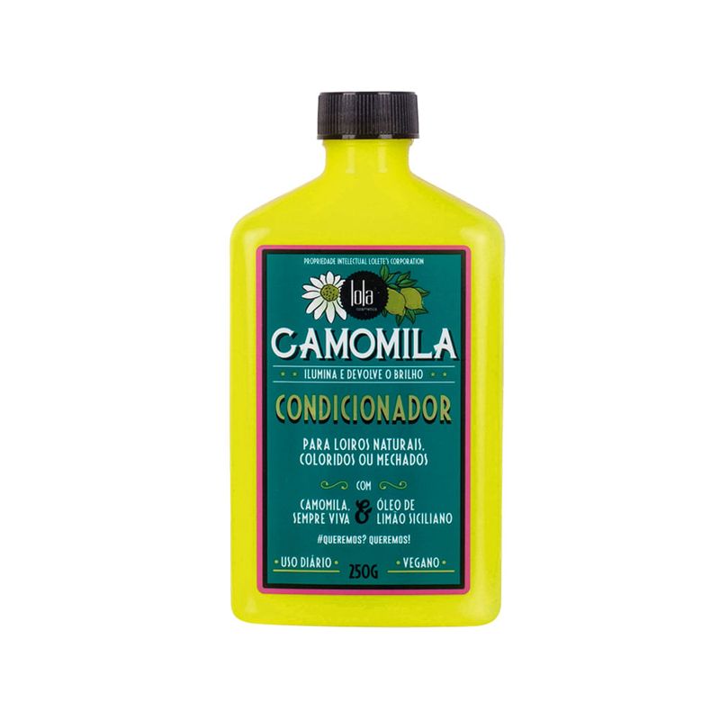 Lola Cosmetics - Kit Camomila - Shampoo 250ml + Condicionador 250ml + Óleo Capilar Iluminador 50ml