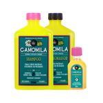 Lola Cosmetics - Kit Camomila - Shampoo 250ml + Condicionador 250ml + Óleo Capilar Iluminador 50ml