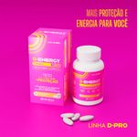 Vitamina D +Zinco +Taurina + Cafeína 30 cápsulas - DEnergy
