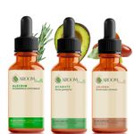 Kit Óleos Vegetais de Alecrim, Abacate e Jojoba - 30ml Cada