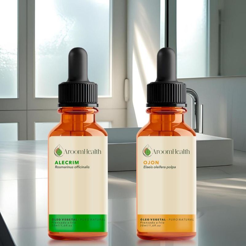 Kit Óleos Vegetais de Alecrim e Ojon Polpa/Batana - 30ml Cada