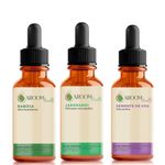Kit Óleos Vegetais de Babosa, Jaborandi e Semente de Uva - 30ml Cada