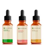 Kit Óleos Vegetais de Alecrim, Ojon Polpa/Batana e Folha de Goiabeira - 30ml Cada
