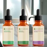 Kit Óleos Vegetais de Babosa, Jaborandi e Semente de Uva - 30ml Cada