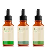 Kit Óleos Vegetais de Alecrim, Rícino e Amla - 30ml Cada