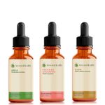 Kit Óleos Vegetais de Amla, Folha de Goiabeira e Semente de Ojon - 30ml Cada