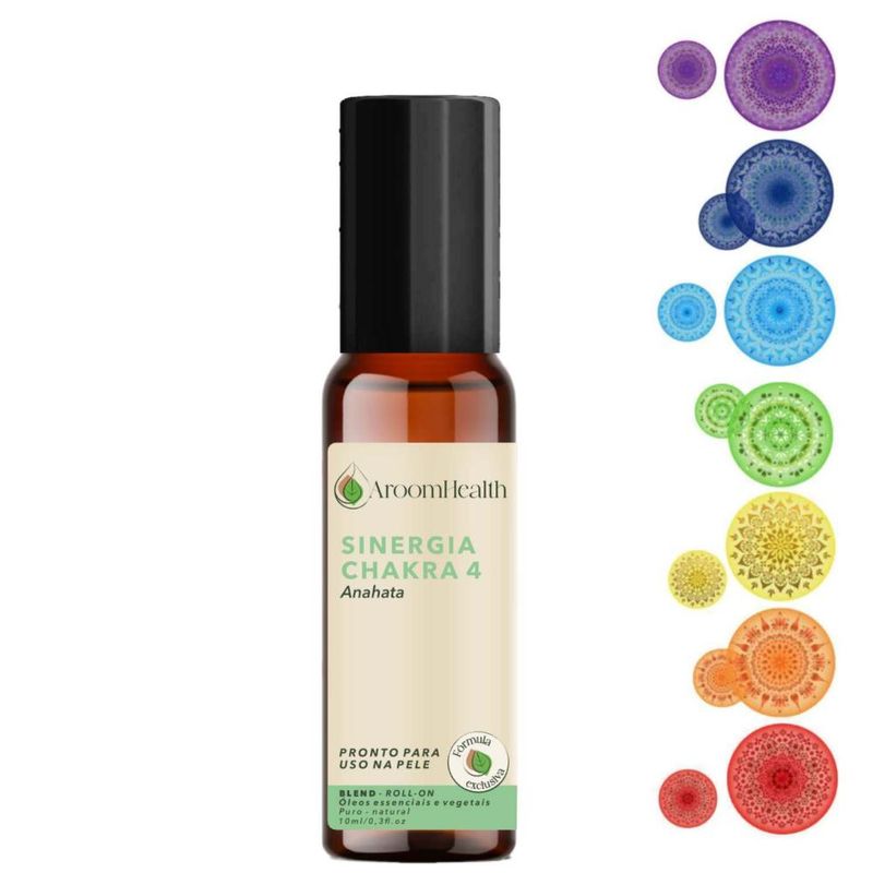 Sinergia Chakra 4 Anahata Roll-on - 10ml - Fórmula Exclusiva